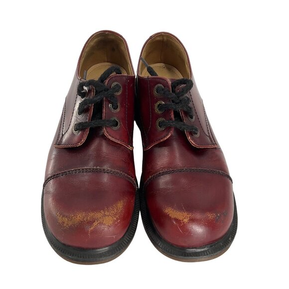 Dr. Martens Womens Leather Ankle Boots Ox Blood Size UK 3 US 5 vintage - Picture 10 of 13